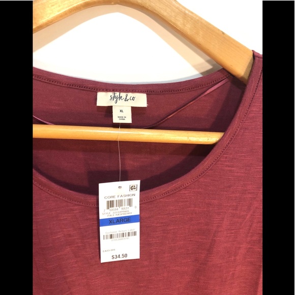 Brand New Style & Co Top in Pale Raspberry - Picture 2 of 5